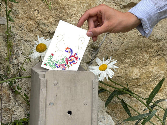 Carte à calligraphier 3