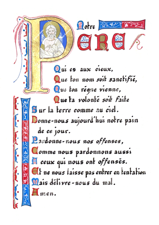 Prière du Notre Père - Impression
