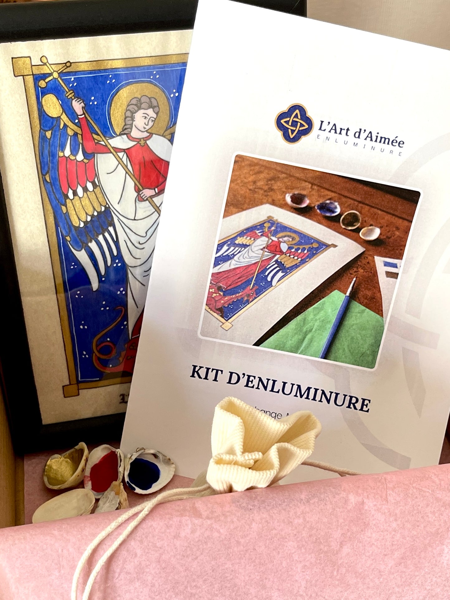 Kit d'enluminure - L'Archange Michel