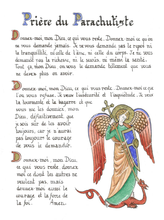 Prière des Parachutistes - Impression