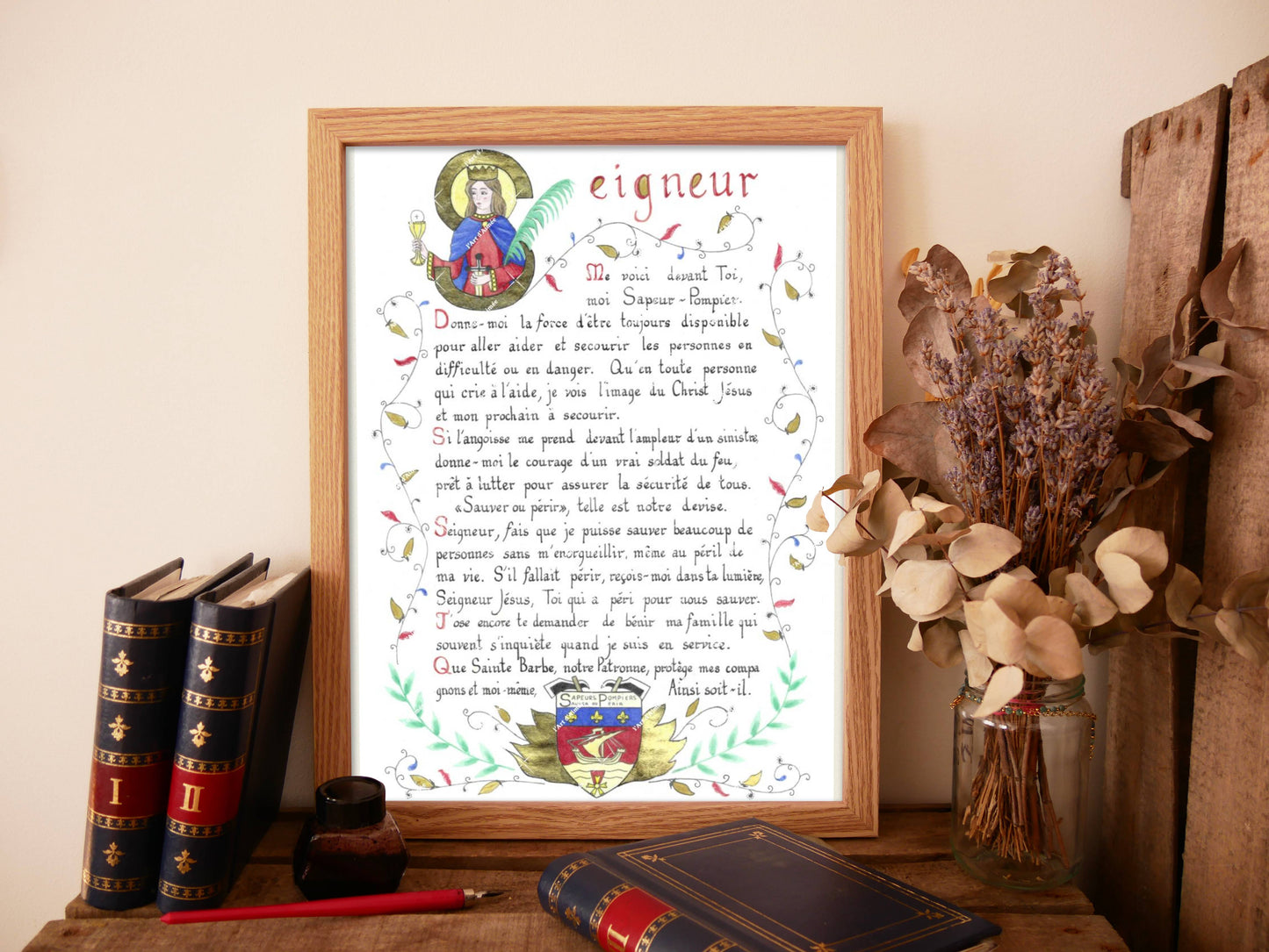 Prière des Pompiers - Impression